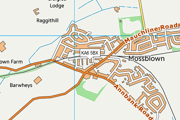 KA6 5BX map - OS VectorMap District (Ordnance Survey) KA6 5BX map - OS VectorMap District (Ordnance Survey)