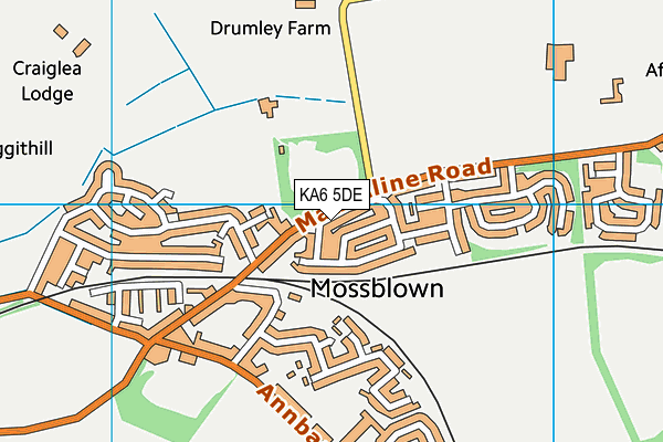 KA6 5DE map - OS VectorMap District (Ordnance Survey) KA6 5DE map - OS VectorMap District (Ordnance Survey)