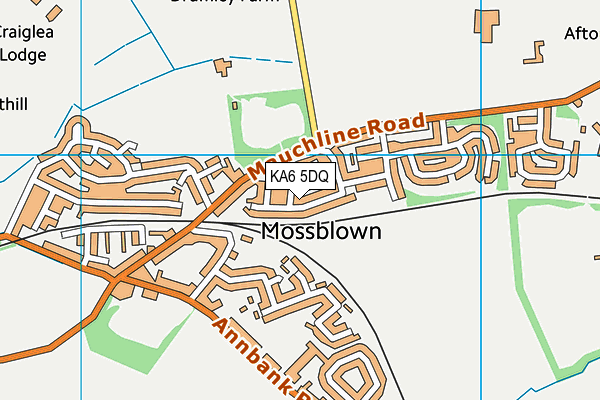 KA6 5DQ map - OS VectorMap District (Ordnance Survey) KA6 5DQ map - OS VectorMap District (Ordnance Survey)