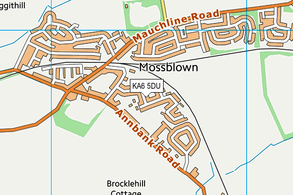 KA6 5DU map - OS VectorMap District (Ordnance Survey)