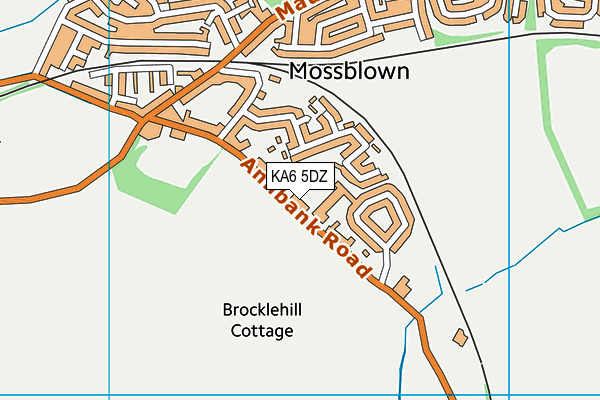 KA6 5DZ map - OS VectorMap District (Ordnance Survey)