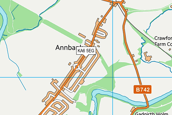 KA6 5EG map - OS VectorMap District (Ordnance Survey) KA6 5EG map - OS VectorMap District (Ordnance Survey)