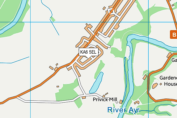 KA6 5EL map - OS VectorMap District (Ordnance Survey) KA6 5EL map - OS VectorMap District (Ordnance Survey)