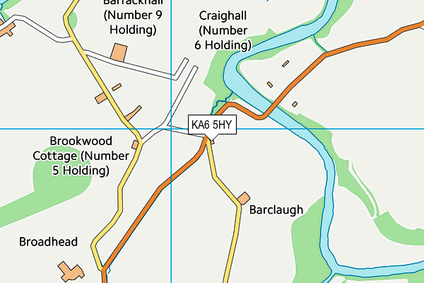 KA6 5HY map - OS VectorMap District (Ordnance Survey) KA6 5HY map - OS VectorMap District (Ordnance Survey)