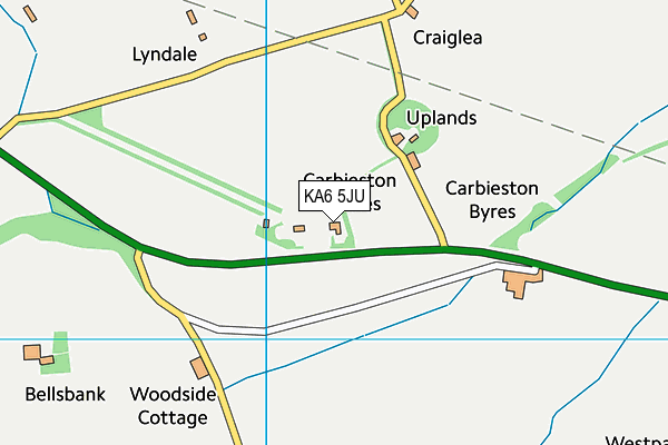 KA6 5JU map - OS VectorMap District (Ordnance Survey)