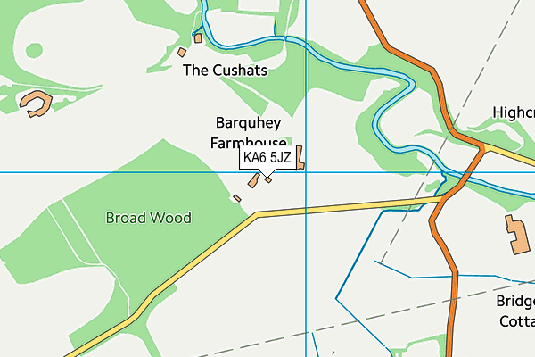 KA6 5JZ map - OS VectorMap District (Ordnance Survey) KA6 5JZ map - OS VectorMap District (Ordnance Survey)