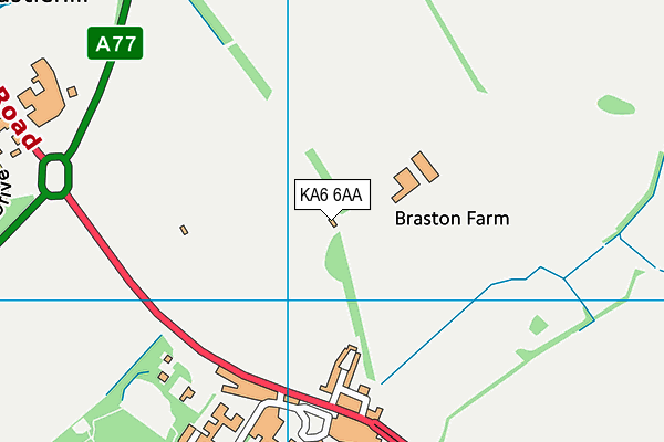 KA6 6AA map - OS VectorMap District (Ordnance Survey)