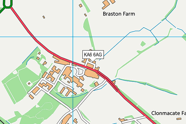 KA6 6AG map - OS VectorMap District (Ordnance Survey) KA6 6AG map - OS VectorMap District (Ordnance Survey)