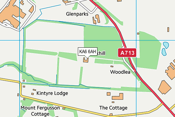 KA6 6AH map - OS VectorMap District (Ordnance Survey)