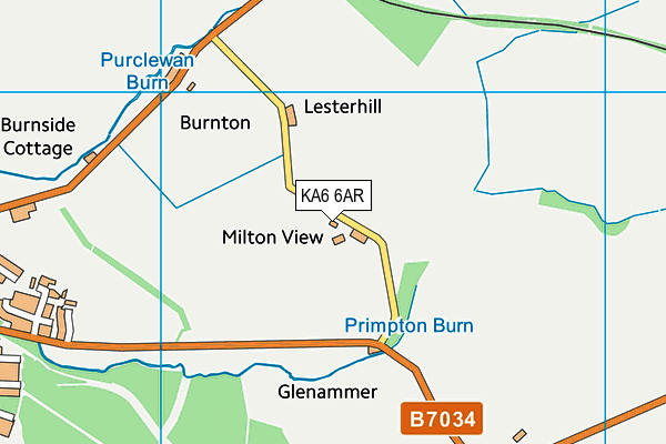 KA6 6AR map - OS VectorMap District (Ordnance Survey) KA6 6AR map - OS VectorMap District (Ordnance Survey)