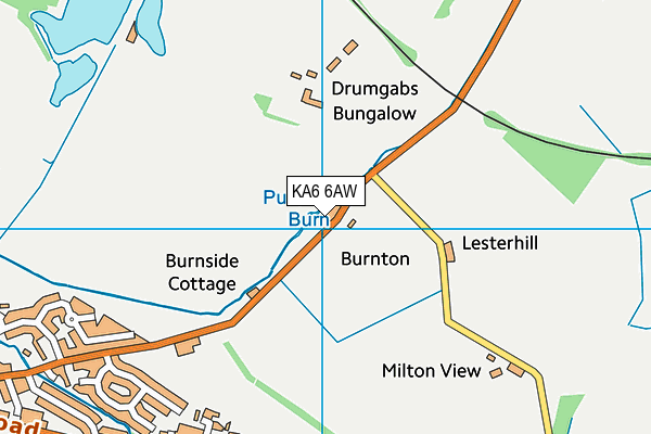 KA6 6AW map - OS VectorMap District (Ordnance Survey) KA6 6AW map - OS VectorMap District (Ordnance Survey)