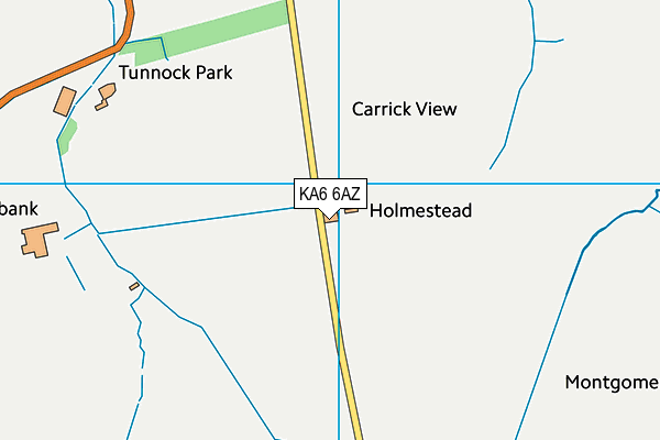 KA6 6AZ map - OS VectorMap District (Ordnance Survey) KA6 6AZ map - OS VectorMap District (Ordnance Survey)