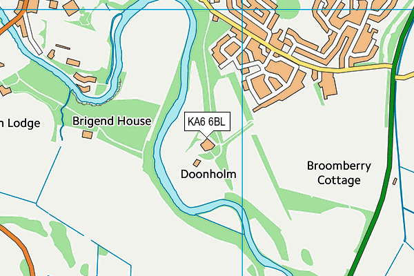 KA6 6BL map - OS VectorMap District (Ordnance Survey) KA6 6BL map - OS VectorMap District (Ordnance Survey)