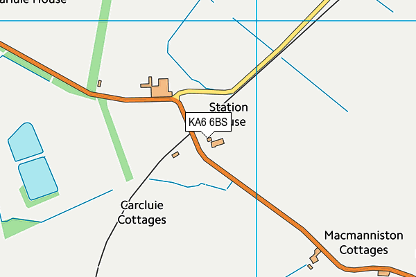 KA6 6BS map - OS VectorMap District (Ordnance Survey)