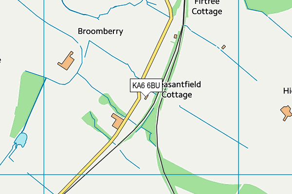 KA6 6BU map - OS VectorMap District (Ordnance Survey)