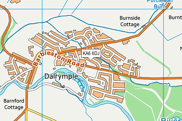 KA6 6DJ map - OS VectorMap District (Ordnance Survey) KA6 6DJ map - OS VectorMap District (Ordnance Survey)