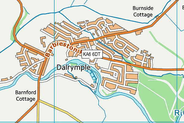 KA6 6DT map - OS VectorMap District (Ordnance Survey) KA6 6DT map - OS VectorMap District (Ordnance Survey)