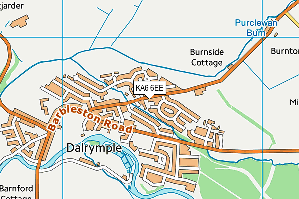 KA6 6EE map - OS VectorMap District (Ordnance Survey) KA6 6EE map - OS VectorMap District (Ordnance Survey)