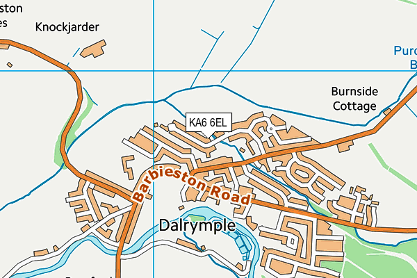 KA6 6EL map - OS VectorMap District (Ordnance Survey)