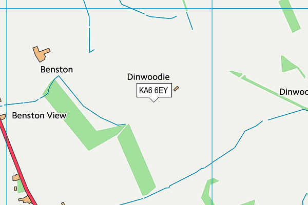 KA6 6EY map - OS VectorMap District (Ordnance Survey) KA6 6EY map - OS VectorMap District (Ordnance Survey)