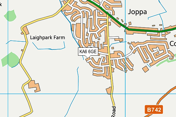 KA6 6GE map - OS VectorMap District (Ordnance Survey) KA6 6GE map - OS VectorMap District (Ordnance Survey)
