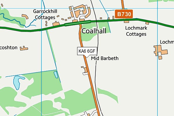KA6 6GF map - OS VectorMap District (Ordnance Survey) KA6 6GF map - OS VectorMap District (Ordnance Survey)