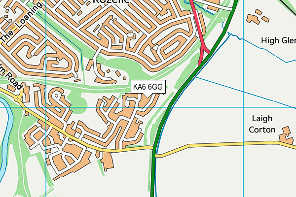KA6 6GG map - OS VectorMap District (Ordnance Survey) KA6 6GG map - OS VectorMap District (Ordnance Survey)