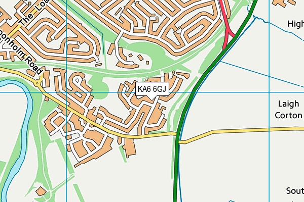 KA6 6GJ map - OS VectorMap District (Ordnance Survey) KA6 6GJ map - OS VectorMap District (Ordnance Survey)