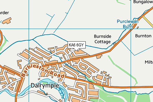 KA6 6GY map - OS VectorMap District (Ordnance Survey) KA6 6GY map - OS VectorMap District (Ordnance Survey)