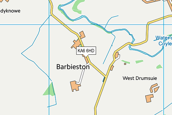 KA6 6HD map - OS VectorMap District (Ordnance Survey) KA6 6HD map - OS VectorMap District (Ordnance Survey)