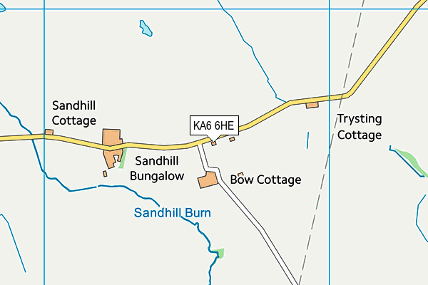 KA6 6HE map - OS VectorMap District (Ordnance Survey) KA6 6HE map - OS VectorMap District (Ordnance Survey)