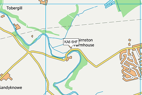KA6 6HF map - OS VectorMap District (Ordnance Survey) KA6 6HF map - OS VectorMap District (Ordnance Survey)