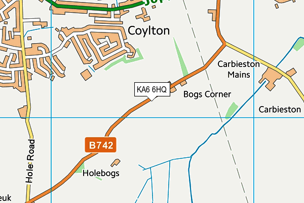 KA6 6HQ map - OS VectorMap District (Ordnance Survey) KA6 6HQ map - OS VectorMap District (Ordnance Survey)