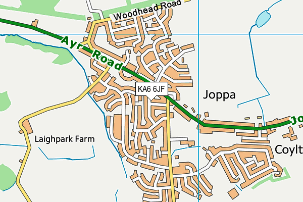 KA6 6JF map - OS VectorMap District (Ordnance Survey)