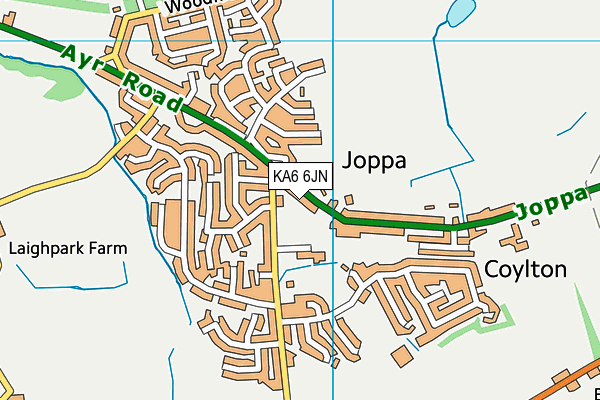 KA6 6JN map - OS VectorMap District (Ordnance Survey) KA6 6JN map - OS VectorMap District (Ordnance Survey)