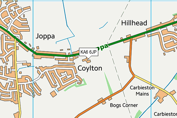KA6 6JP map - OS VectorMap District (Ordnance Survey)
