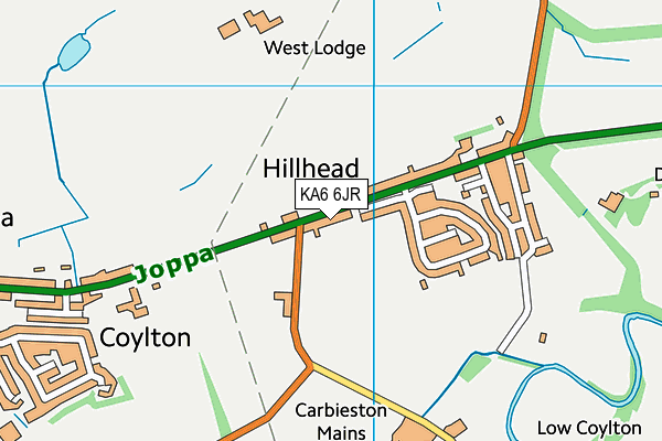 KA6 6JR map - OS VectorMap District (Ordnance Survey) KA6 6JR map - OS VectorMap District (Ordnance Survey)