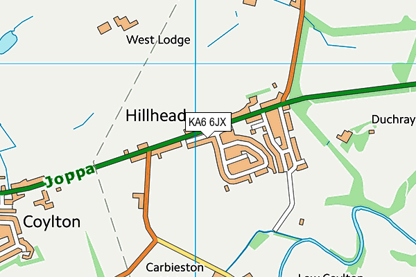 KA6 6JX map - OS VectorMap District (Ordnance Survey) KA6 6JX map - OS VectorMap District (Ordnance Survey)