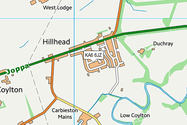 KA6 6JZ map - OS VectorMap District (Ordnance Survey)