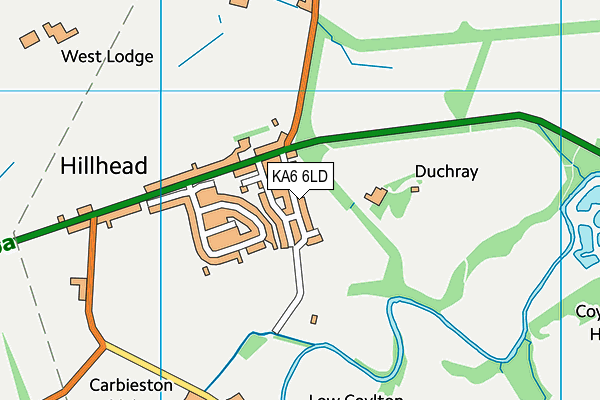 KA6 6LD map - OS VectorMap District (Ordnance Survey) KA6 6LD map - OS VectorMap District (Ordnance Survey)