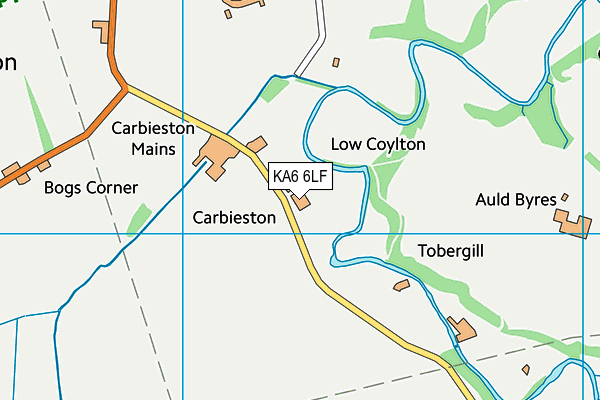 KA6 6LF map - OS VectorMap District (Ordnance Survey)