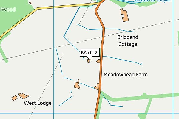 KA6 6LX map - OS VectorMap District (Ordnance Survey) KA6 6LX map - OS VectorMap District (Ordnance Survey)