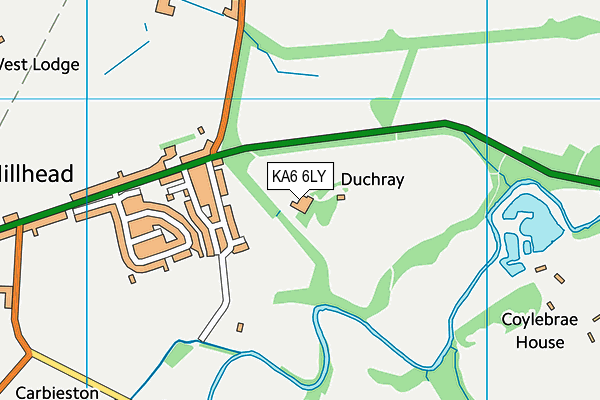 KA6 6LY map - OS VectorMap District (Ordnance Survey) KA6 6LY map - OS VectorMap District (Ordnance Survey)