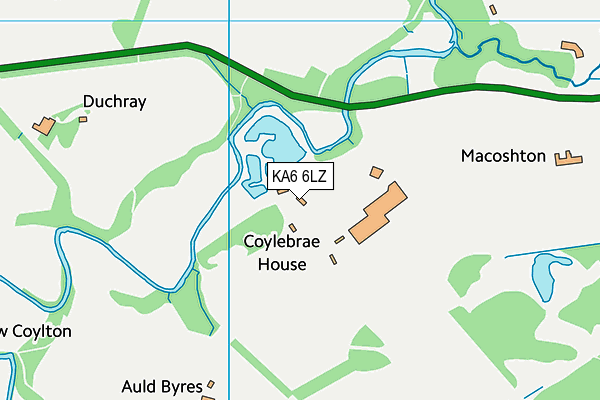 KA6 6LZ map - OS VectorMap District (Ordnance Survey)
