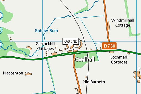 KA6 6ND map - OS VectorMap District (Ordnance Survey) KA6 6ND map - OS VectorMap District (Ordnance Survey)