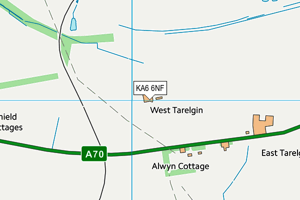 KA6 6NF map - OS VectorMap District (Ordnance Survey) KA6 6NF map - OS VectorMap District (Ordnance Survey)