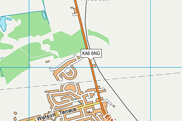 KA6 6NG map - OS VectorMap District (Ordnance Survey) KA6 6NG map - OS VectorMap District (Ordnance Survey)