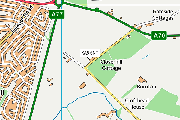 KA6 6NT map - OS VectorMap District (Ordnance Survey) KA6 6NT map - OS VectorMap District (Ordnance Survey)