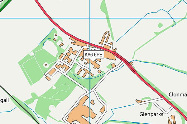 KA6 6PE map - OS VectorMap District (Ordnance Survey)