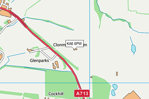 KA6 6PW map - OS VectorMap District (Ordnance Survey) KA6 6PW map - OS VectorMap District (Ordnance Survey)